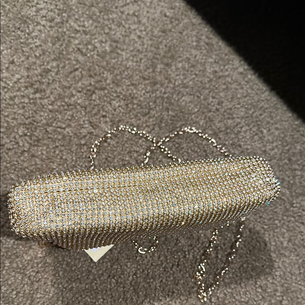 Gold Beaded Evening Bag - Picture 6 of 7